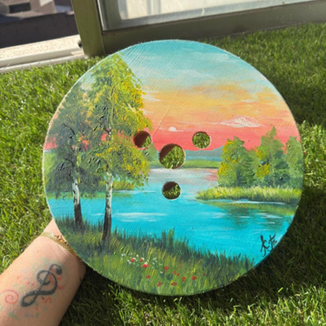 Cuadro Minimalista De Atardecer Katarsischile 30x30 5