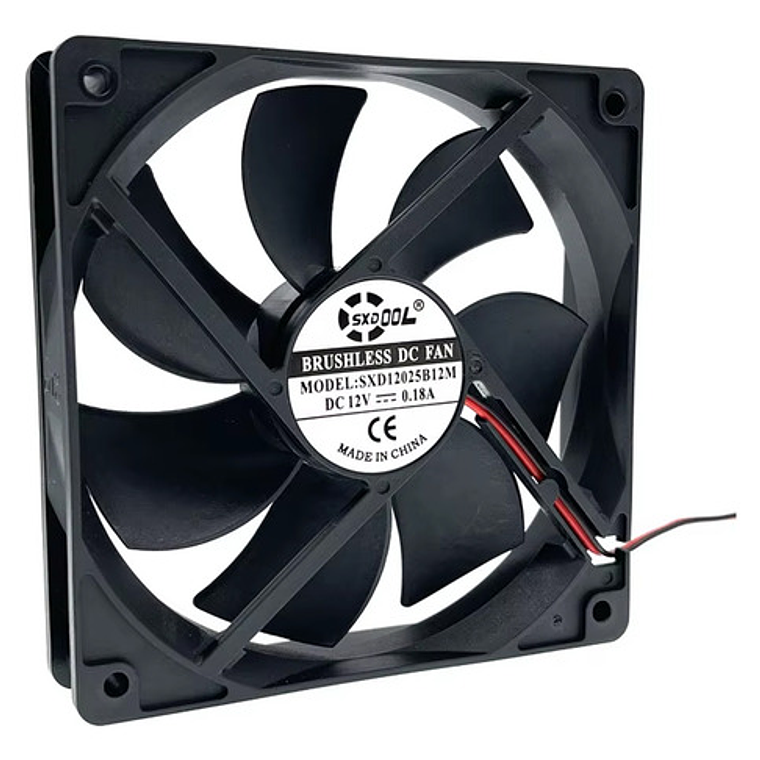 Ventilador Para Gabinete 12cm X 12cm X 2,5 Cm De 12 Volt 1