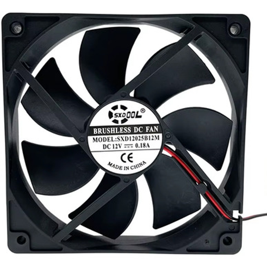 Ventilador Para Gabinete 12cm X 12cm X 2,5 Cm De 12 Volt 2