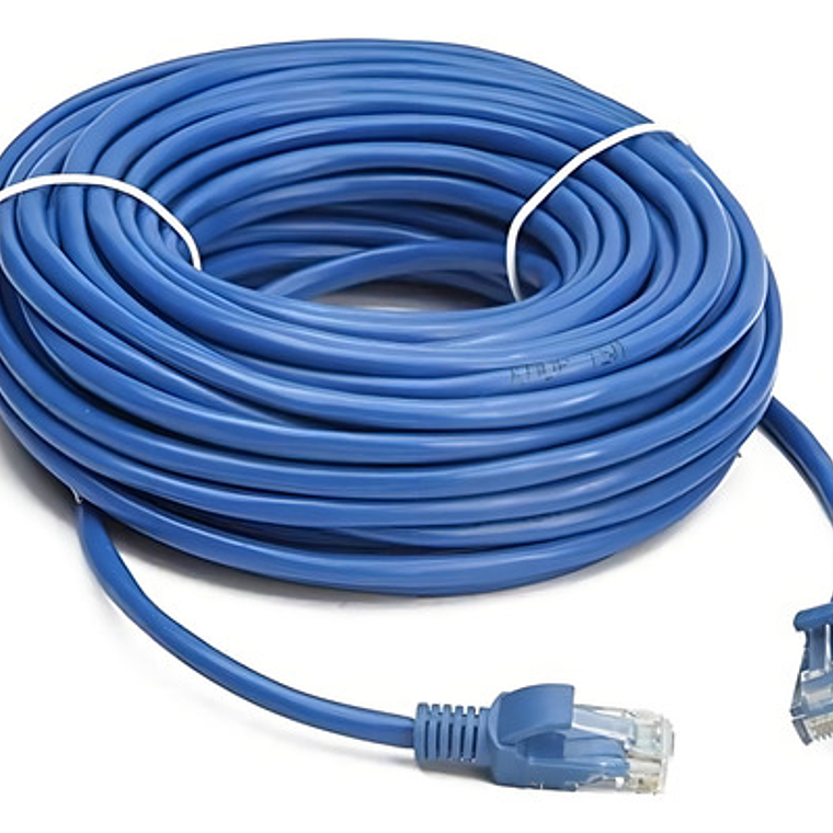 Cable De Red Cat5 Ethernet Lan Giga Rj45 De 30 Metros 1