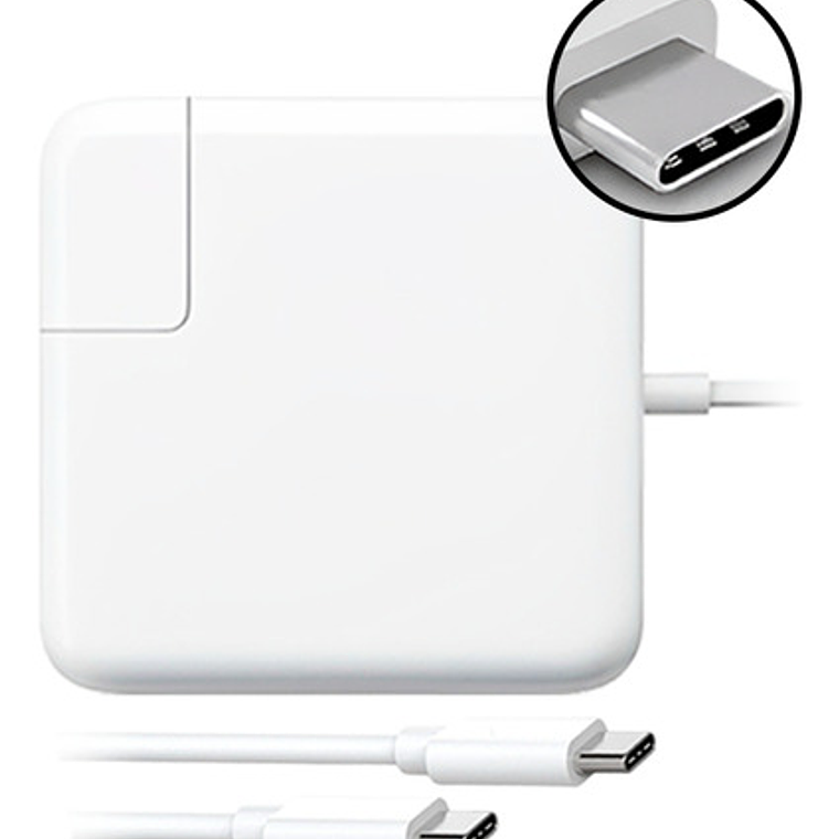 Cargador Macbook Pro Usb - C 61w + Cable Color Blanco 1