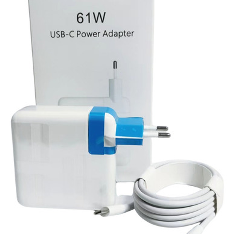 Cargador Macbook Pro Usb - C 61w + Cable Color Blanco 3