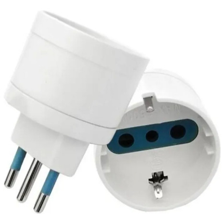 Adaptador Enchufe Schuko Hembra Eléctrico 10a 250v 1500w 4