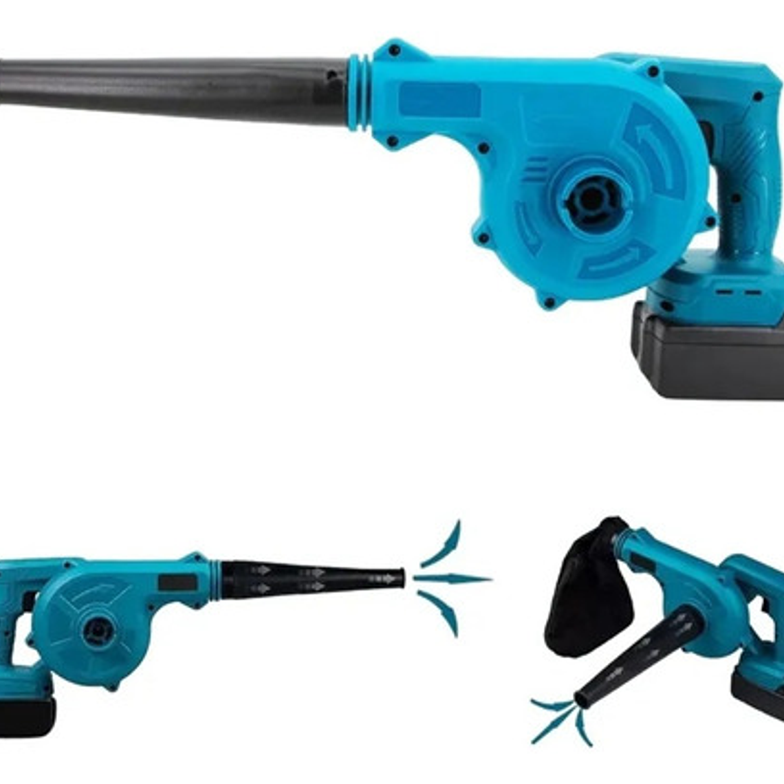 Soplador Aspirador De Aire Inalambrico Recargable 4