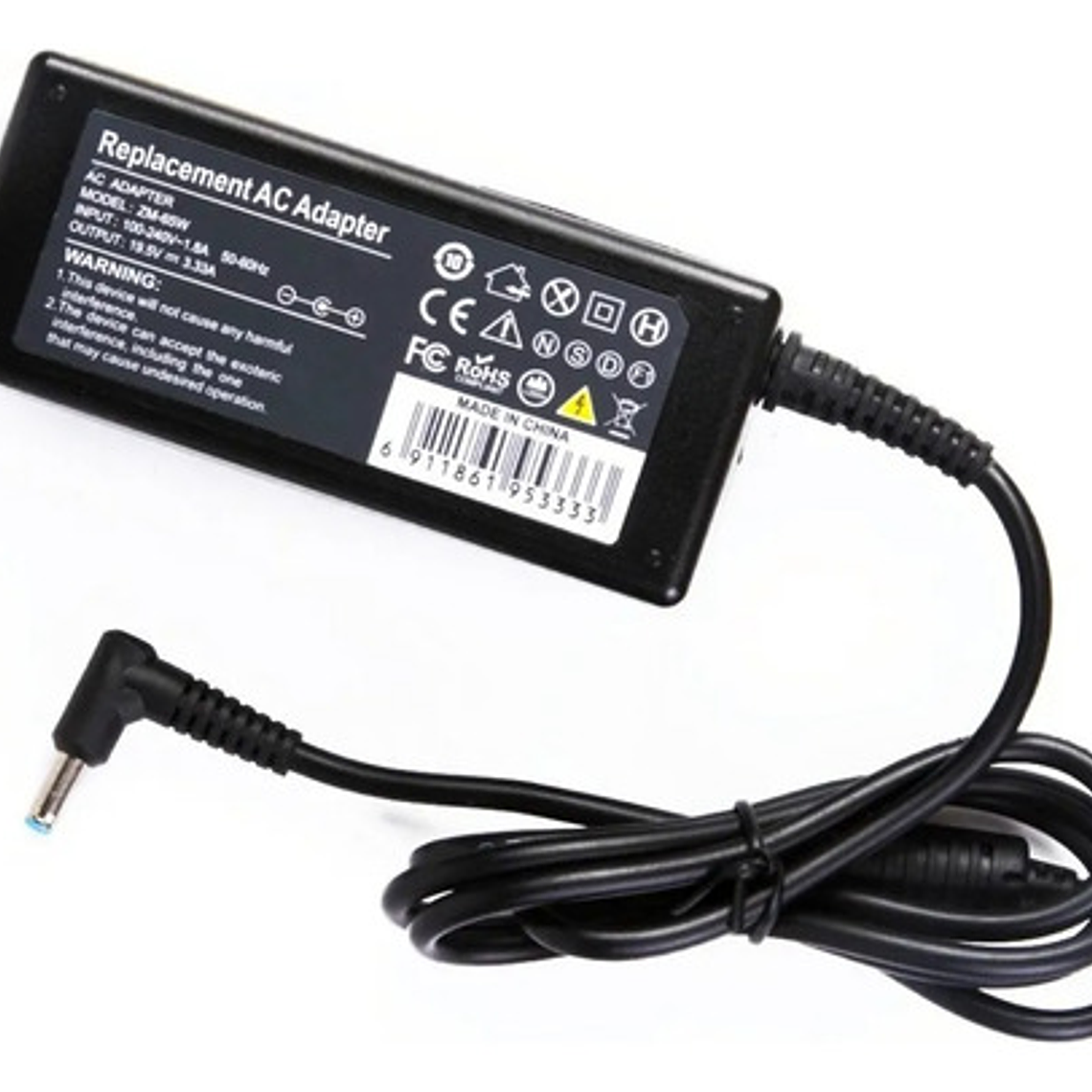 Cargador Para Hp 19.5v 3.33a / Pta Azul / Envy 4 6 - 4.5x3.0 1