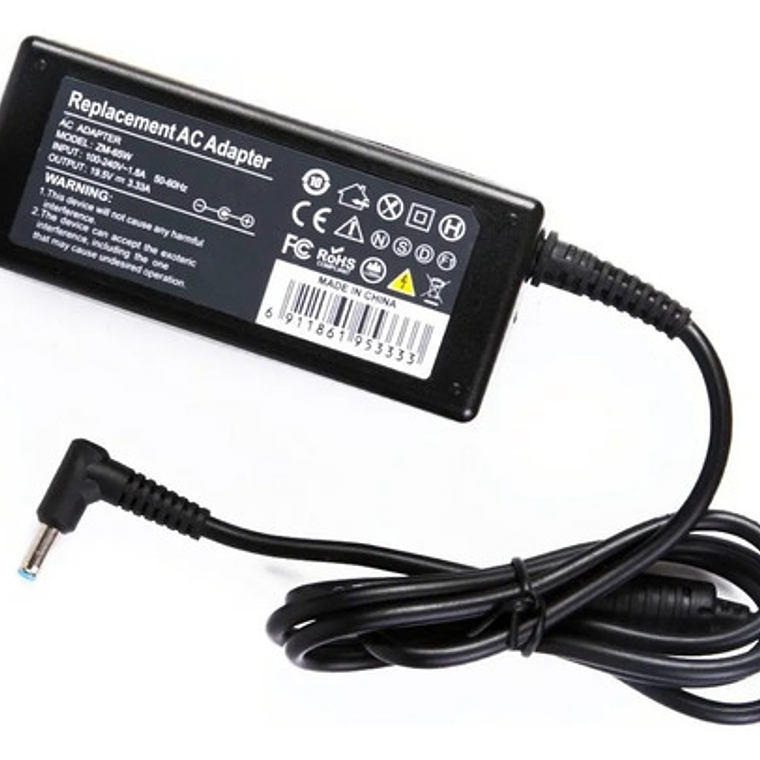 Cargador Para Hp 19.5v 3.33a / Pta Azul / Envy 4 6 - 4.5x3.0 1