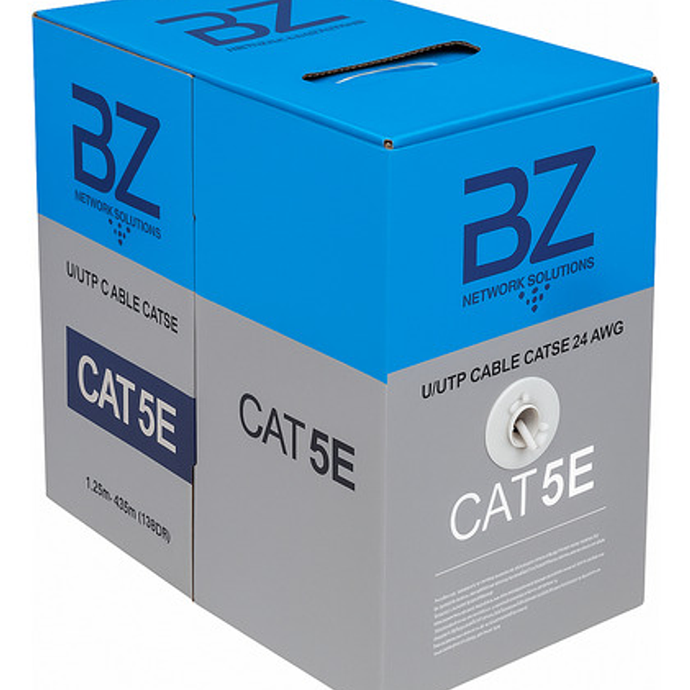 Cable Utp Cat 5e Multifilar 305m 100% Cobre 3z Network 1