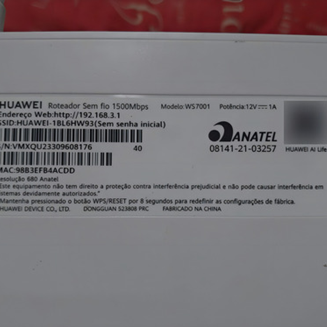 Router Huawei Wifi Ax2 1500mbps Con 4 Antenas, Color Blanco 2