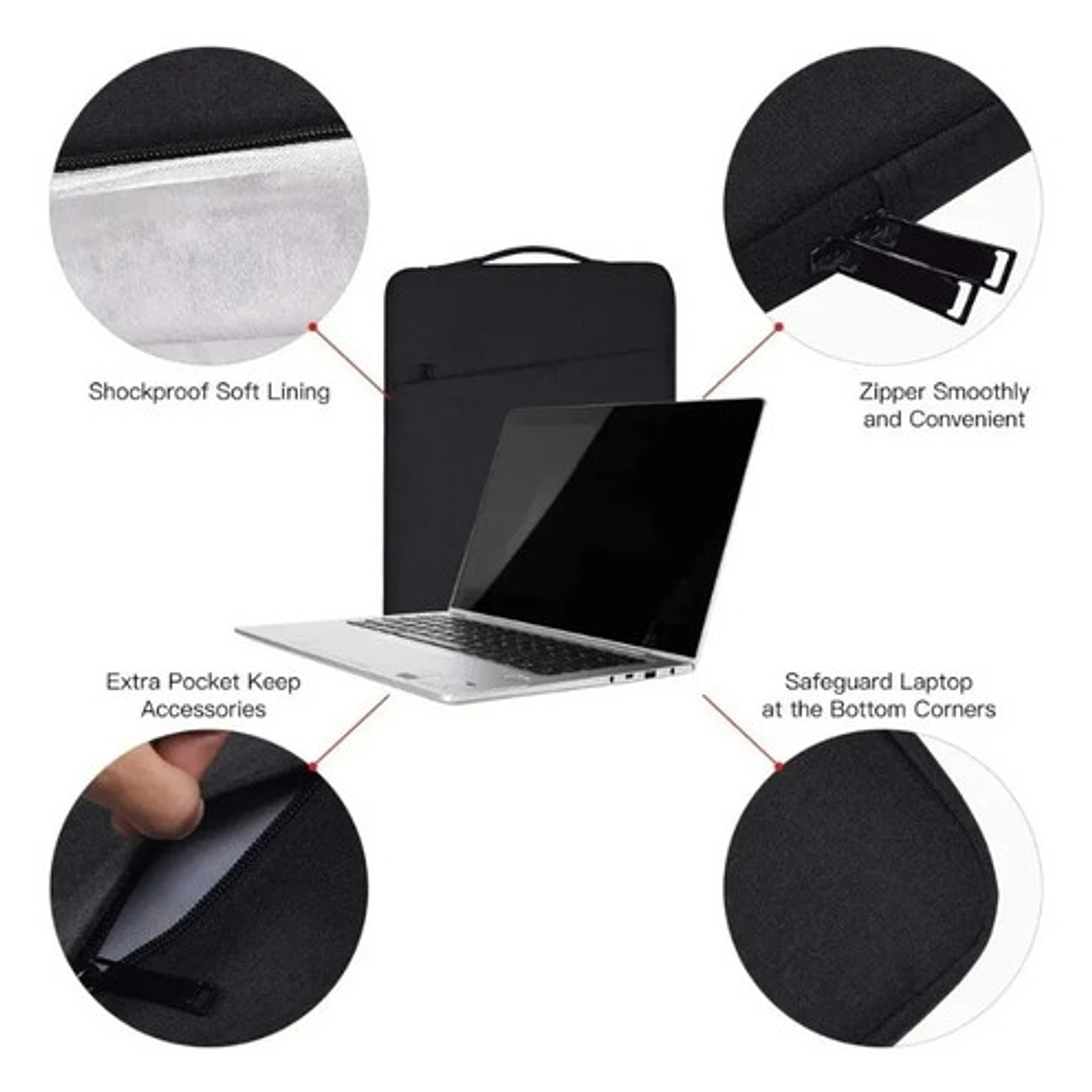 Funda Bolso Estuche Para Tablet E iPad De Hasta 13 Pulgadas 3