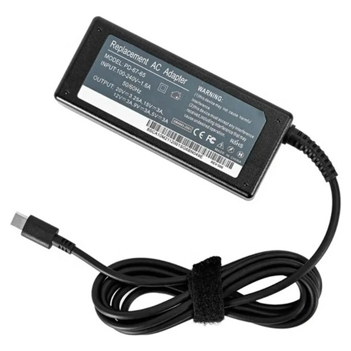 Cargador Para Notebook Hp Tipo C 20v 3.25a 65w 1