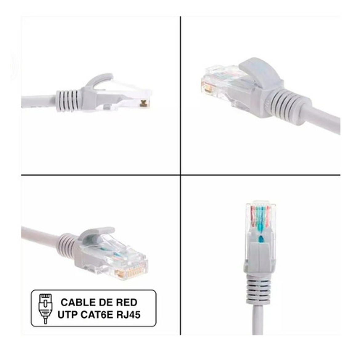 Cable De Red Rj45 Cat6e 10 Metros Mts 24awg Interior Armado 2