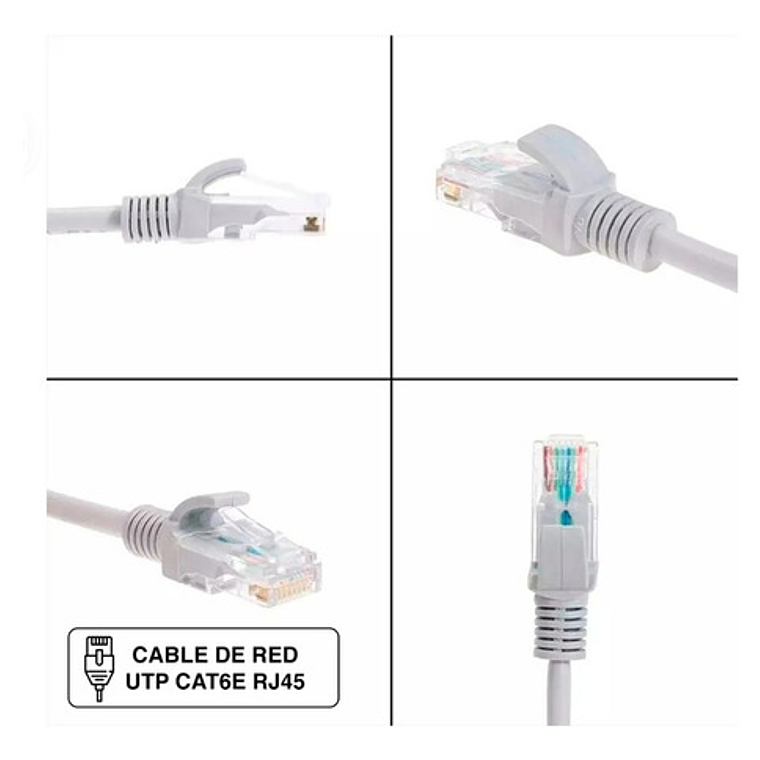 Cable De Red Rj45 Cat6e 10 Metros Mts 24awg Interior Armado 2