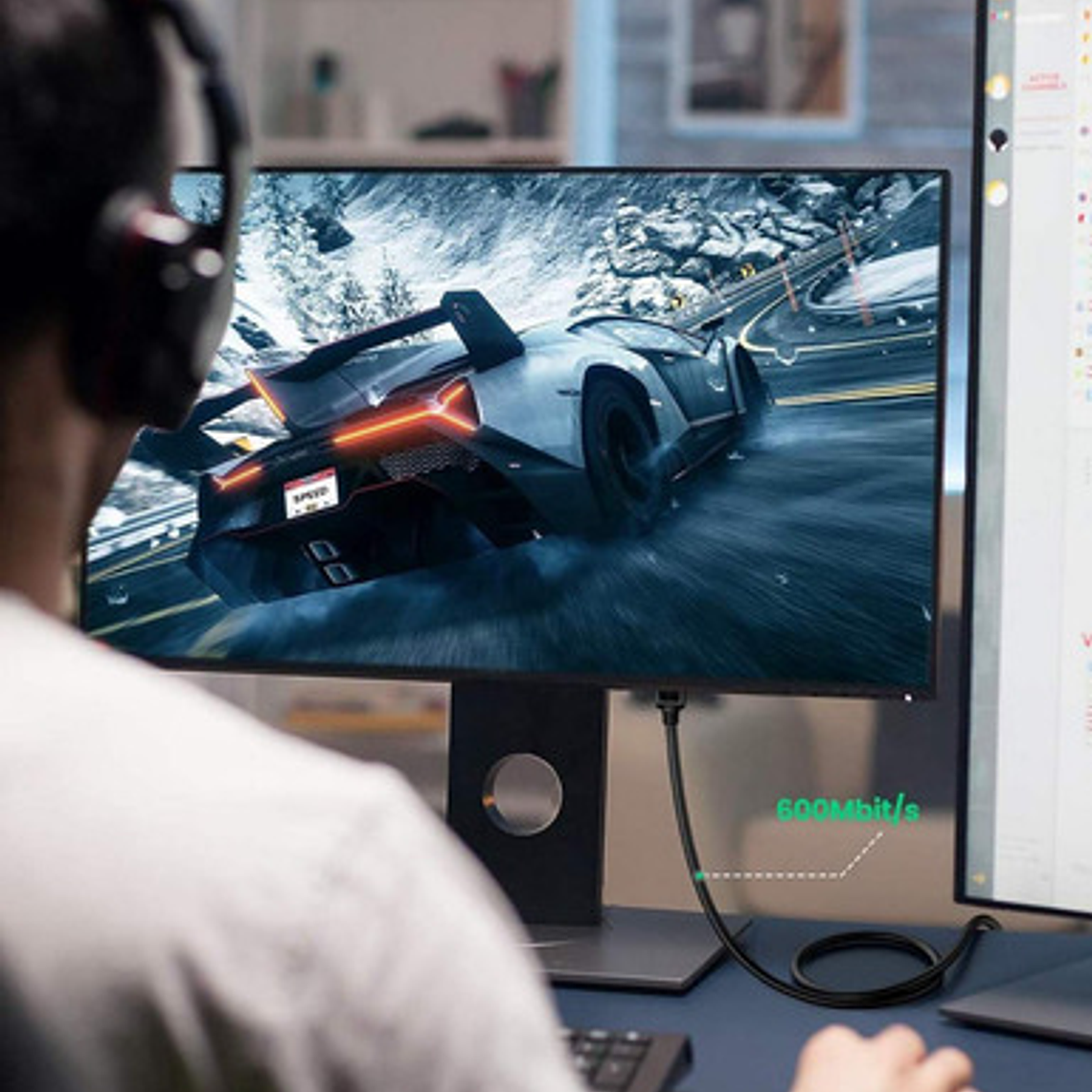 Cable Lan Ethernet Ugreen Cat7 Giga Pathcord De 5 Metros 8