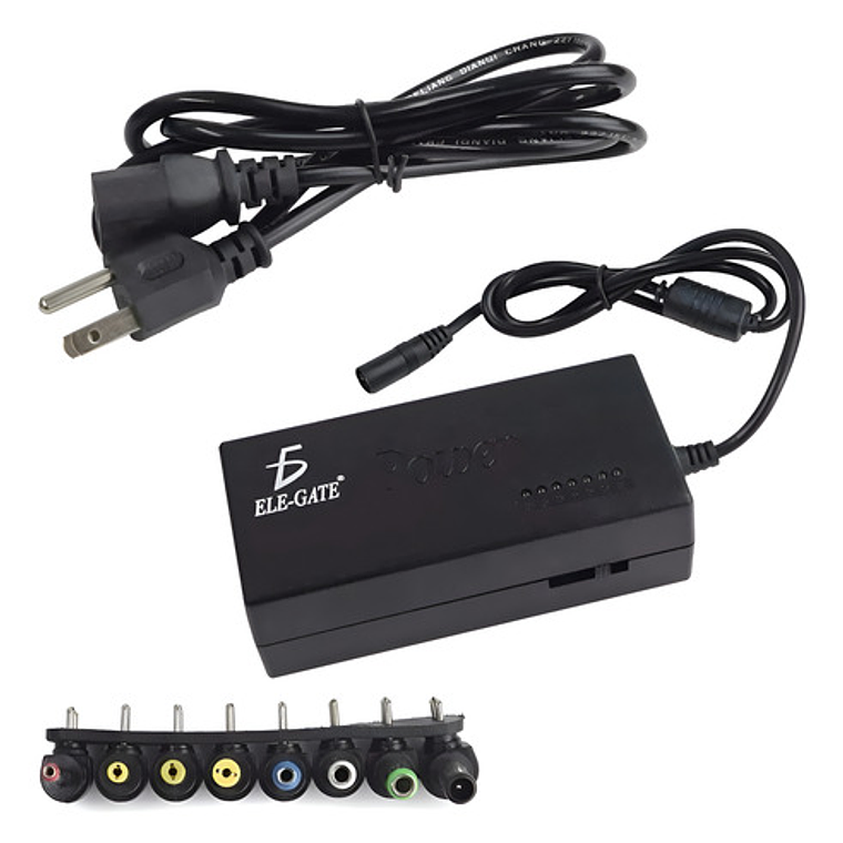 Cargador Universal Laptop Voltaje Variable 8 Puntas 12 24v 3