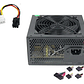 Fuente De Poder Atx 650w 20/24 Pin Pc Escritorio Color Negro - Miniatura 3