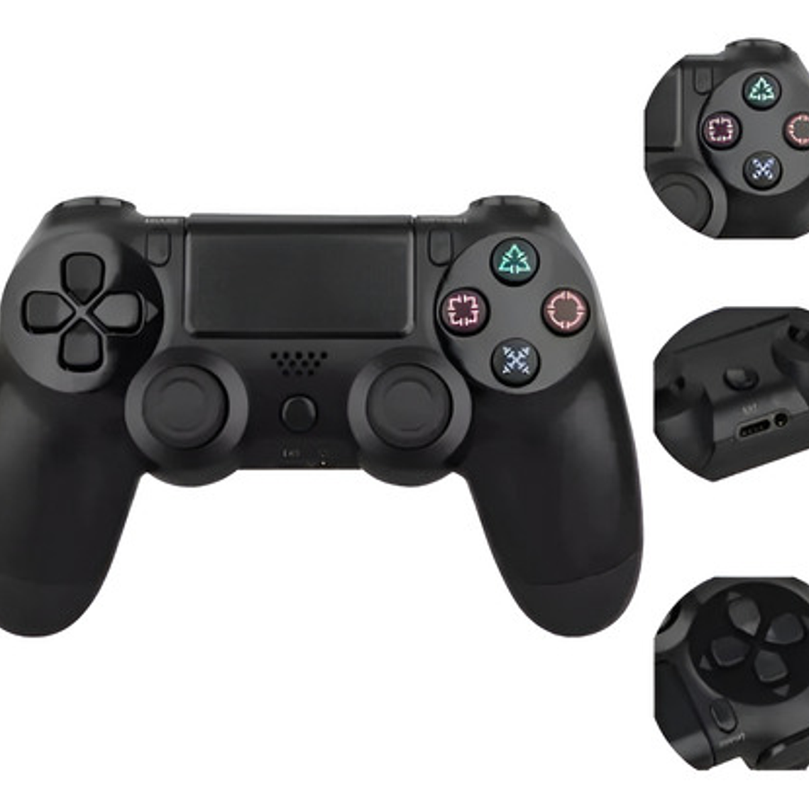 Control Ps4 Negro Inalámbrico Para Playstation 4 2