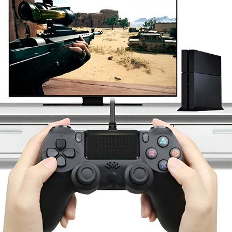 Control Ps4 Negro Inalámbrico Para Playstation 4 4