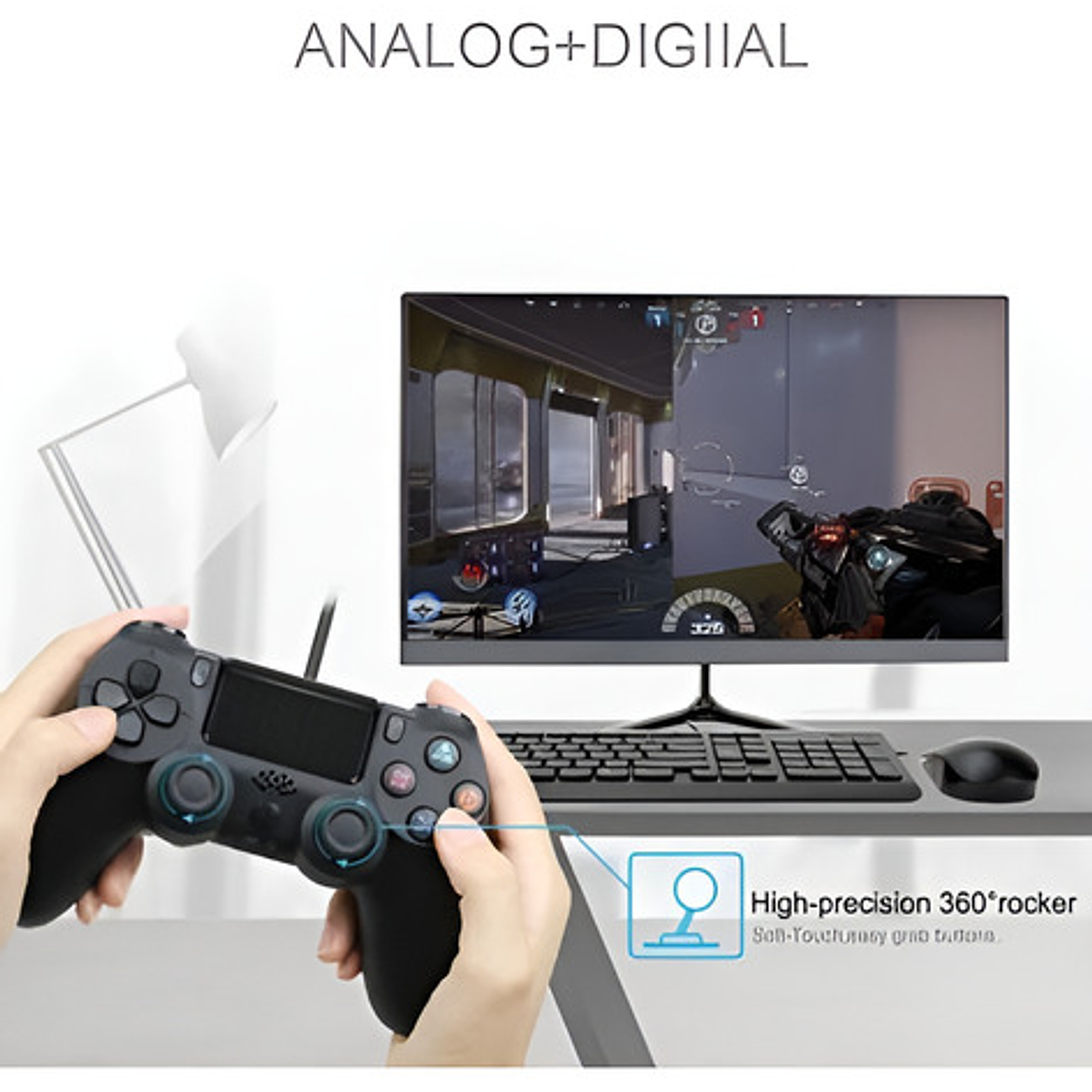 Control Ps4 Negro Inalámbrico Para Playstation 4 5