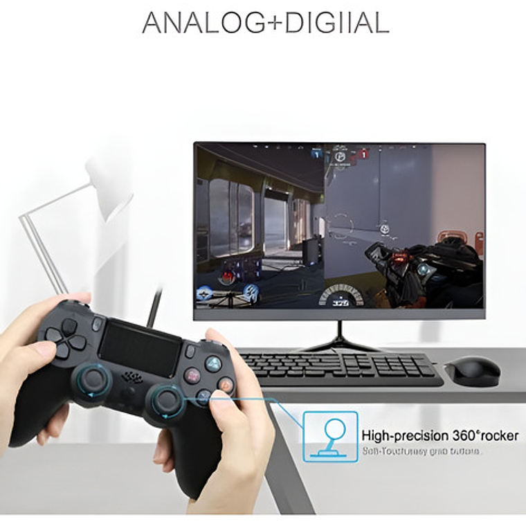 Control Ps4 Negro Inalámbrico Para Playstation 4 5