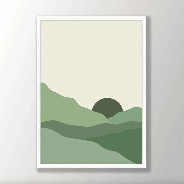 Atardecer en Verde | Cuadros Decorativos