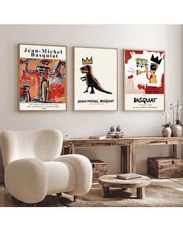 Jean Michel Basquiat | Colección de 3 cuadros