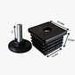 REGATON 40×40 INT C/TUERCA + REGULABLE HILO 3/8 BASE 40MM - Miniatura 2