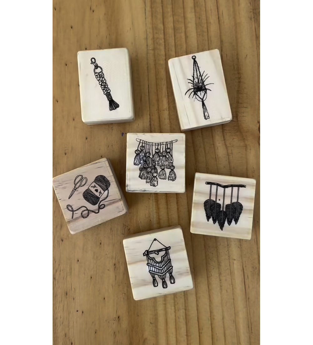 Set timbres macramé 