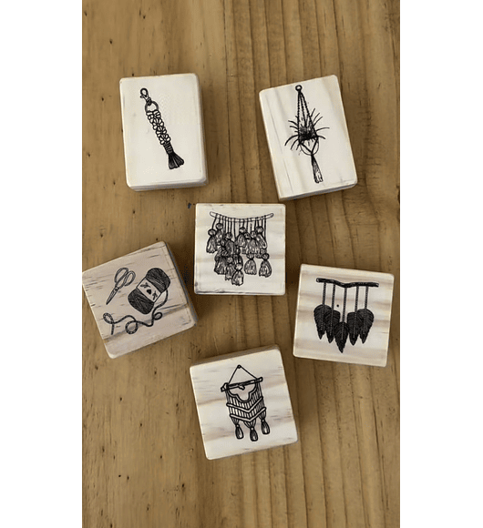 Set timbres macramé 