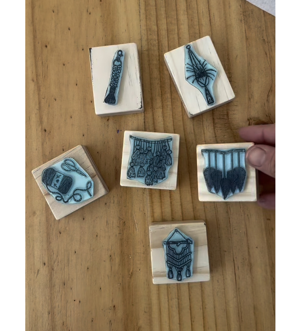 Set timbres macramé 