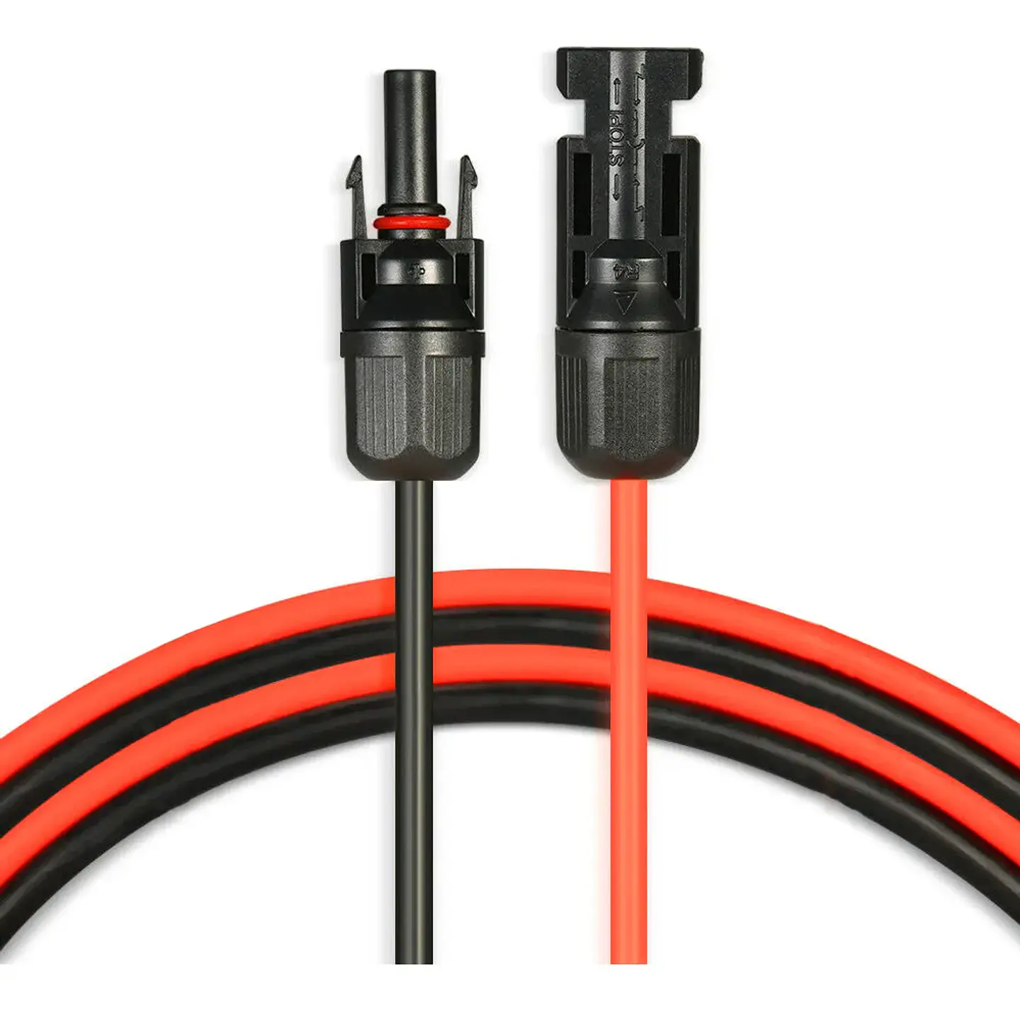 Cable Solar 4mm2 Con Conector Mc4 10+10 Mts 3