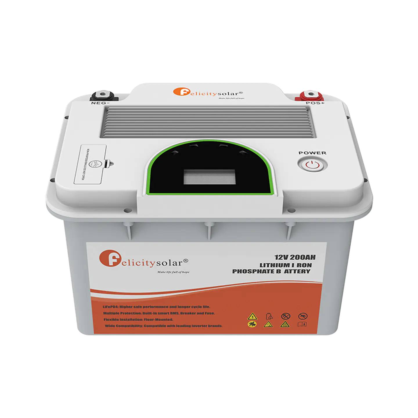 BATERIA DE LITIO FELICITY 12V 200A FLA12200 2.56KW 2