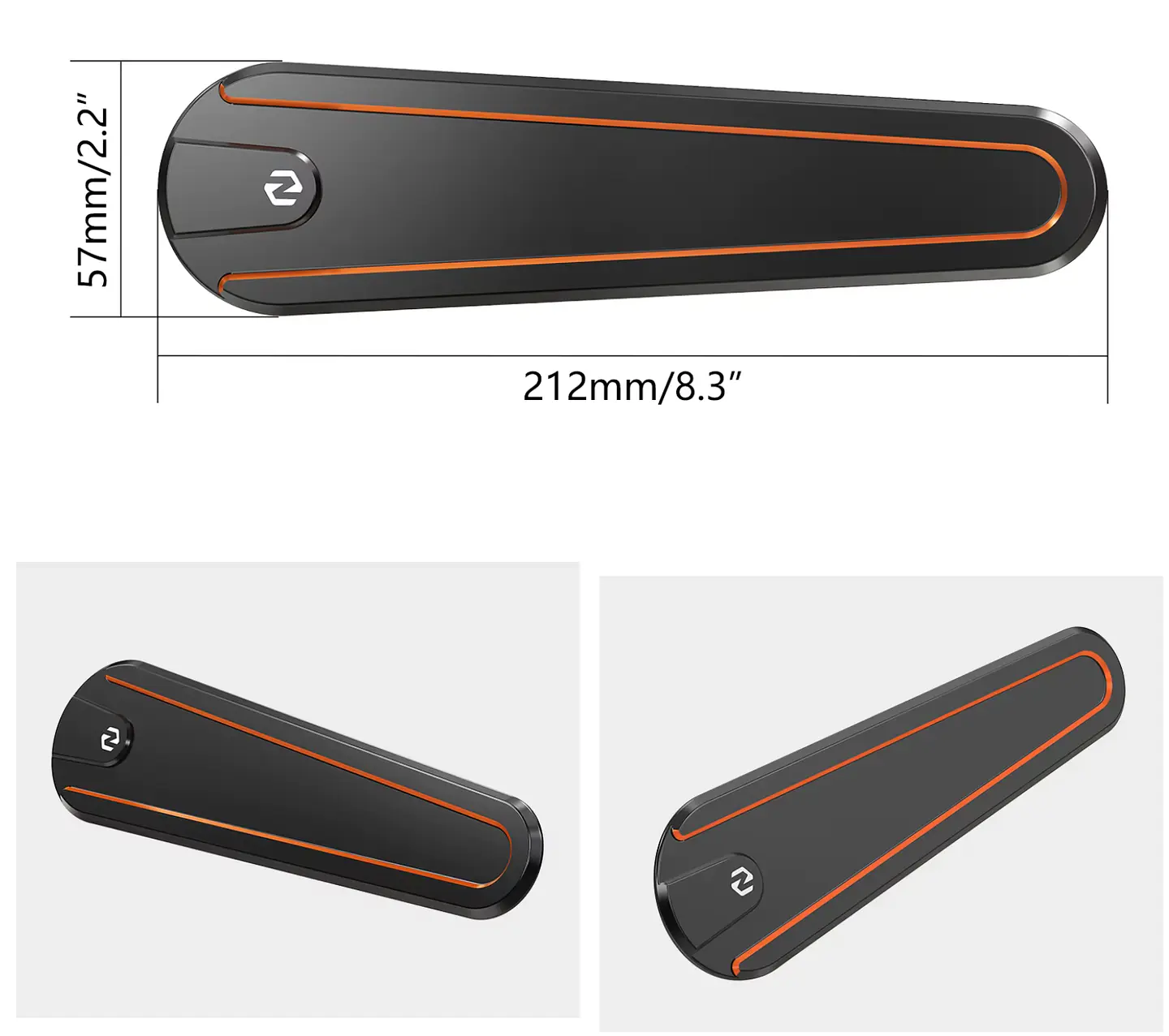 Cover Cnc Negro/Naranjo para Dash Street Glide 5