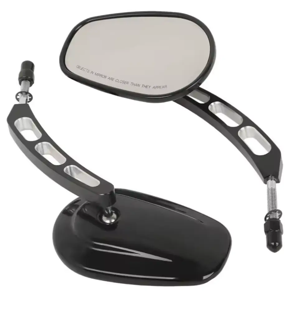 Espejos Negros Brillante para Harley Davidson 1