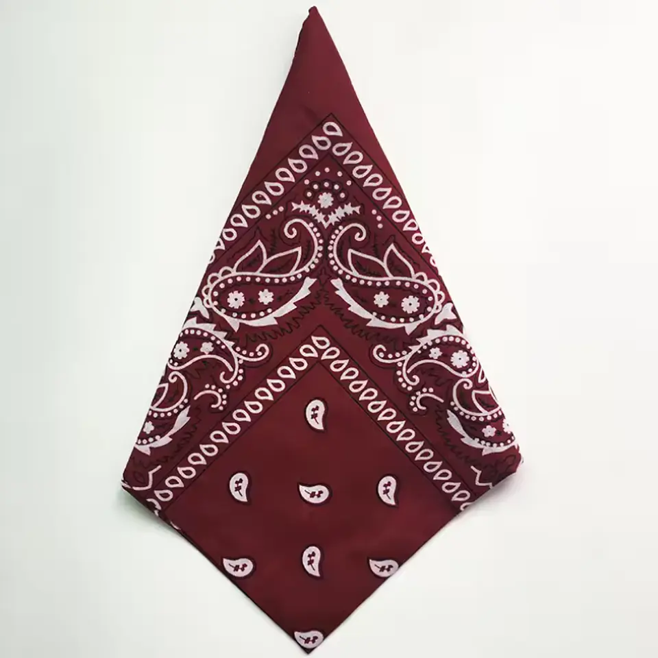 Bandana 55x55cms Burdeo 1