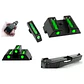 Alza y Guion Glock - Fibra Optica Verde - Miniatura 2