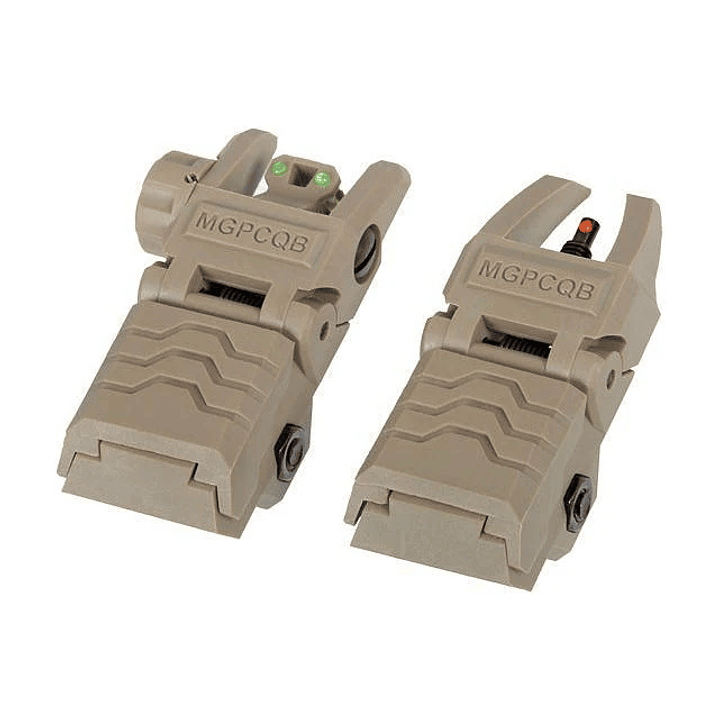 Alza y Guion Picatinny Rebatibles MGPCQB - Fibra - Coyote 2