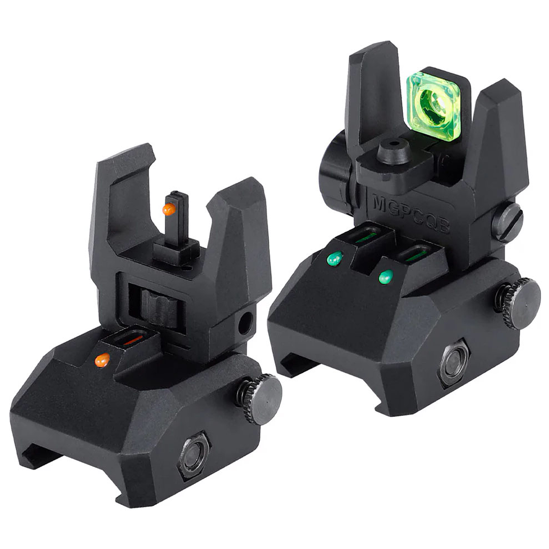 Alza y Guion Picatinny Rebatibles MGPCQB Armor - Fibra - Negro 1