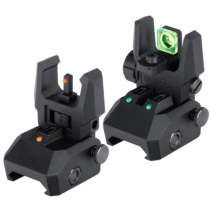 Alza y Guion Picatinny Rebatibles MGPCQB Armor - Fibra - Negro 1