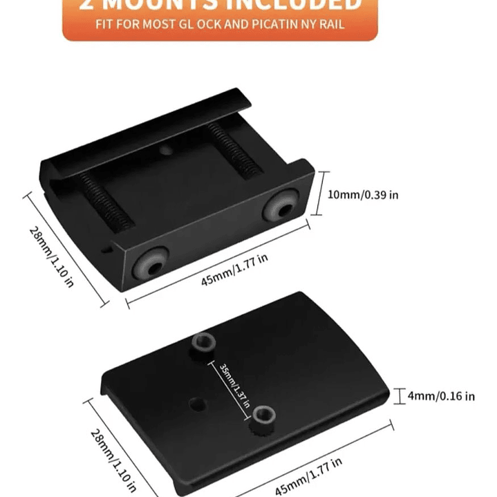 Mira Holografica x1 - Red Dot x6 - 3MOA RMR Picatinny (mod) 5