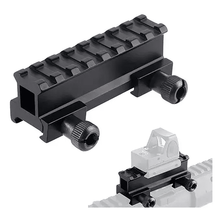 Montaje Riel Picatinny Elevador  8 slots 1