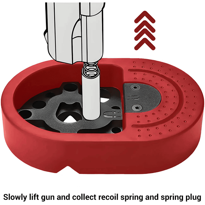 Herramientas Armero - Base Desarme Pistola Arma Corta Grande Rojo 3