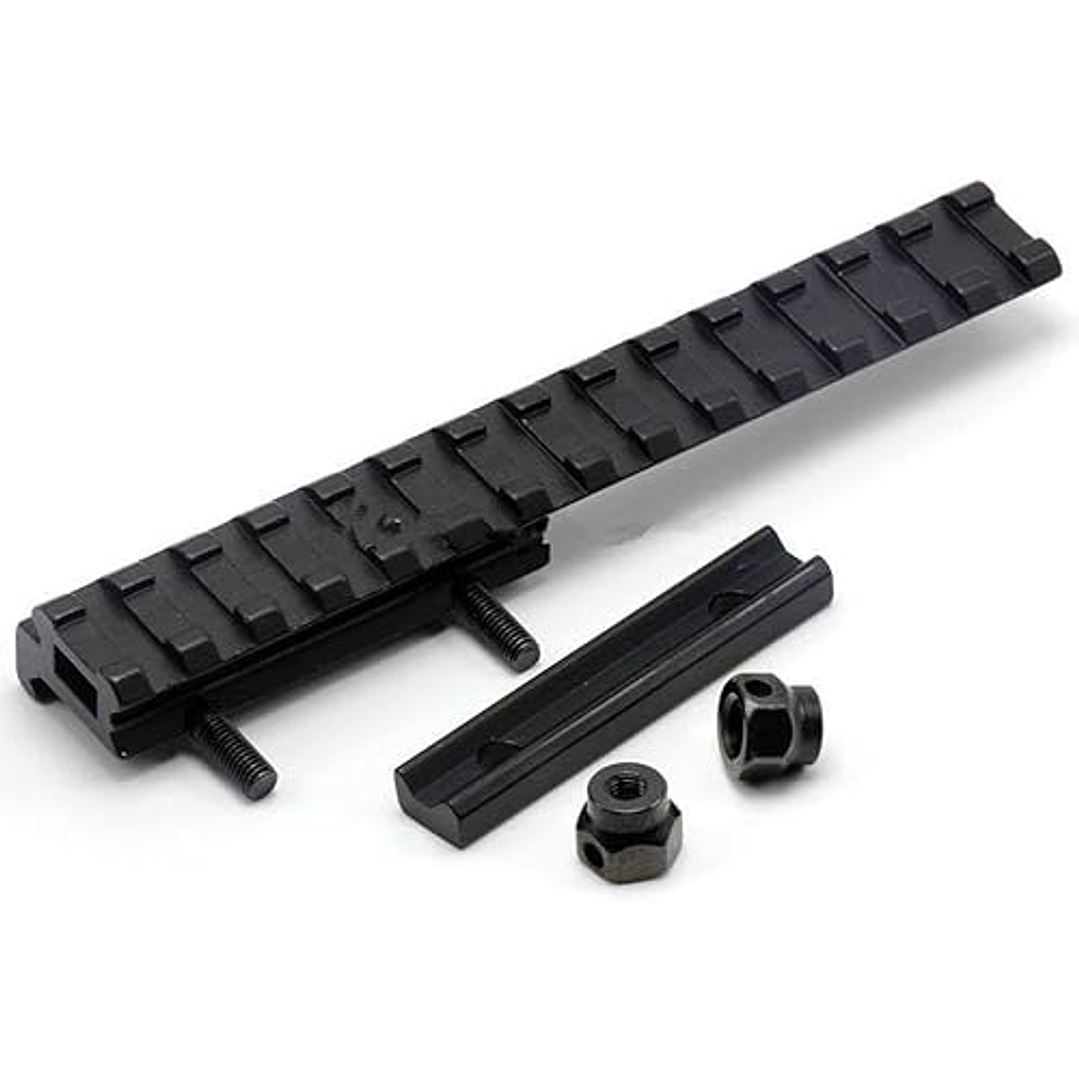 Montaje Riel Picatinny Extensor Largo miras Perfil Bajo 3