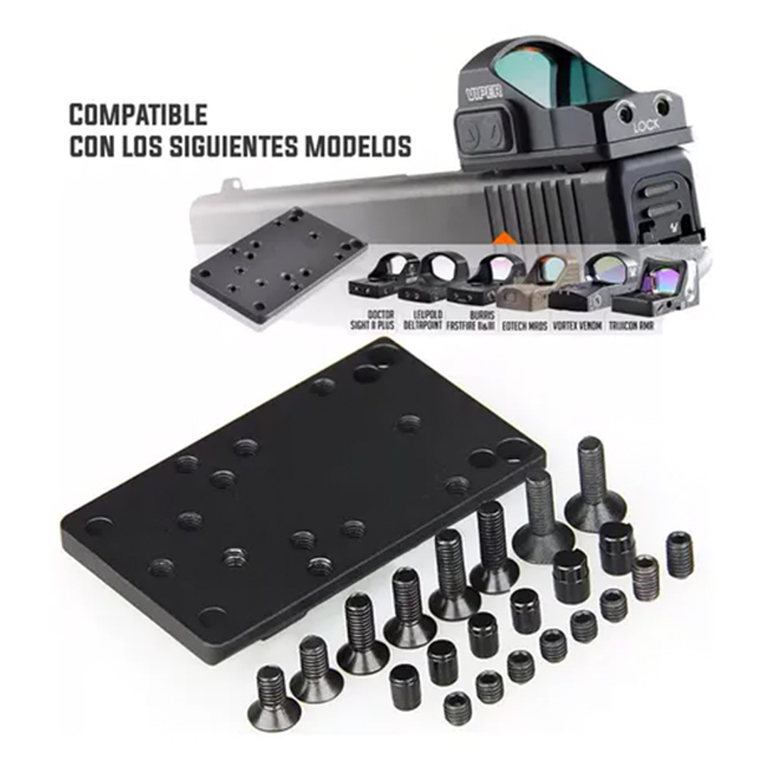 Base mira holografica para pistola Glock (Universal) 2