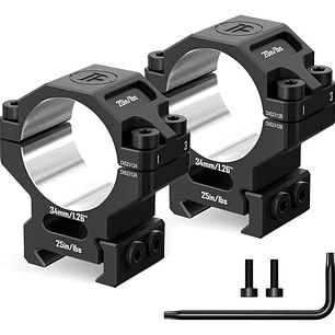 Anillas Mira Discovery 34 mm 6061 - Picatinny 21mm - Medium (15mm)