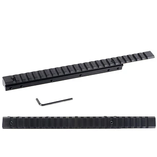 Adaptador Riel 11mm a Picatinny Extensor - 24 slots Extra largo