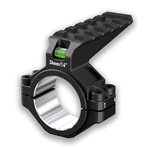 Anilla Montura Discovery con Riel Picatinny 34/30 mm + Nivel Burbuja