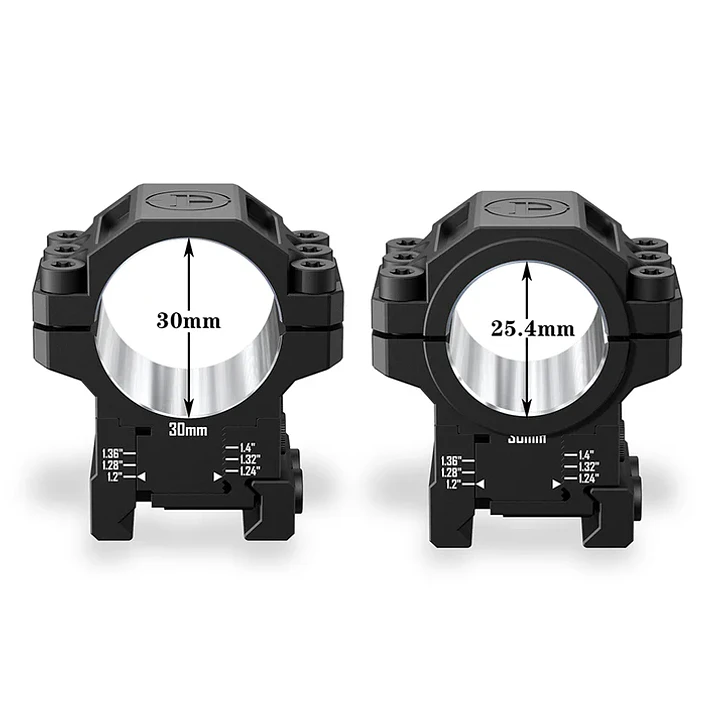 Anillas Mira Discovery 30/25 mm - Regulable - Picatinny (21mm) 2