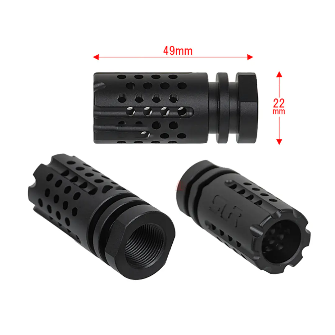Bocacha Flash Hider Airsoft - SLH (14mm CCW) 4