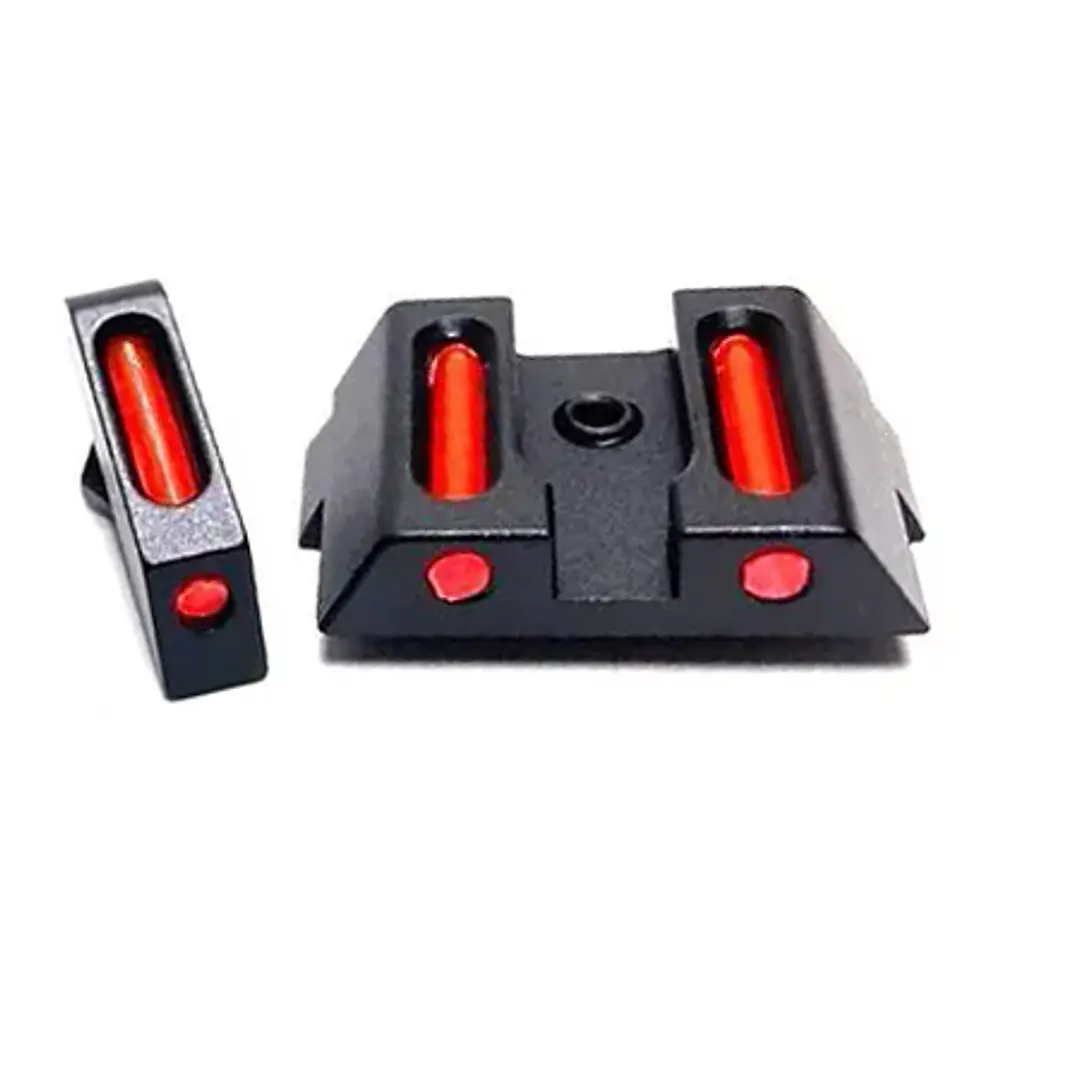 Alza y Guion Glock - Fibra Optica Rojo 1