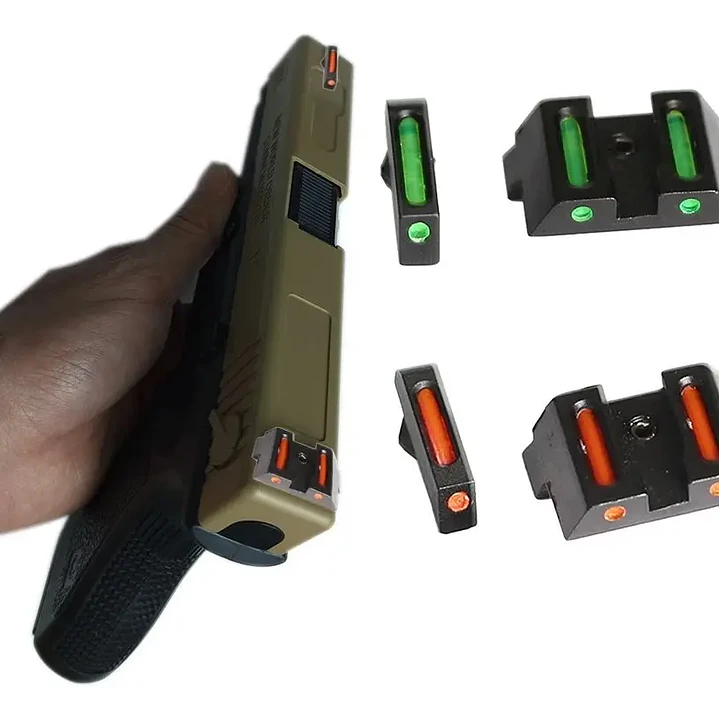 Alza y Guion Glock - Fibra Optica Verde 4